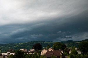 Gewitter über dem Längenberg bei Bern, 07.06.2012