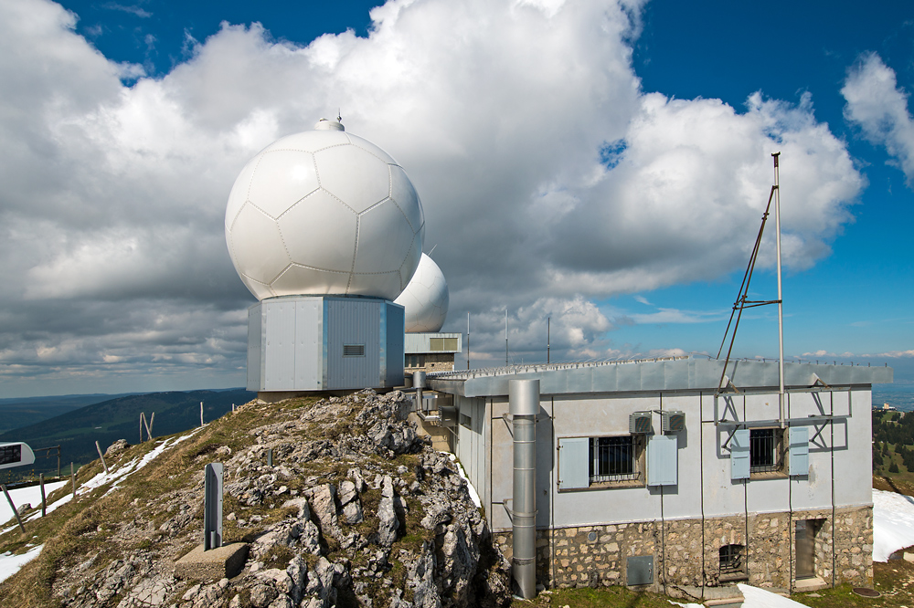 Radaranlage La Dôle (Quelle: fotometeo.ch, 27.05.2013)