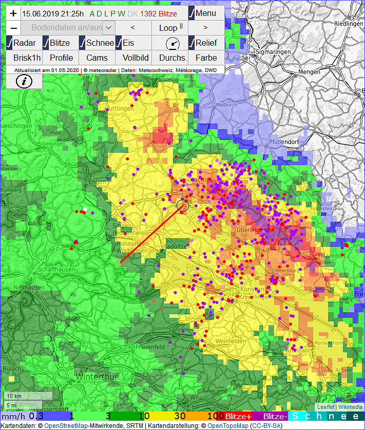 Zoomradar Beispielbild